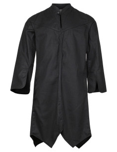 Tunique médiévale longue modèle Arantir, couleur noire