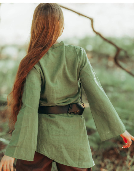 Blouse médiévale en lin modèle...