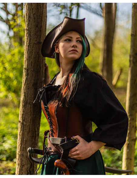 Corps en cuir médiéval modèle Tamara,...