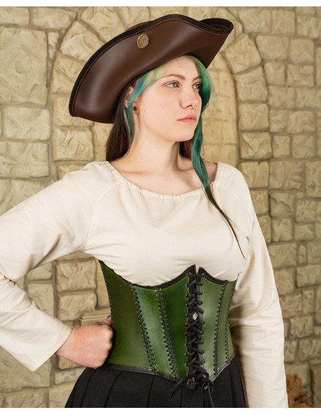 Corps en cuir médiéval modèle Dunja,...