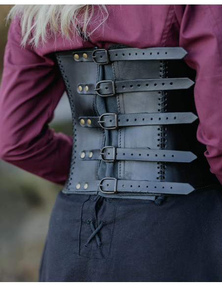 Corps en cuir médiéval modèle Dunja,...