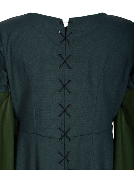 Robe médiévale en coton modèle...