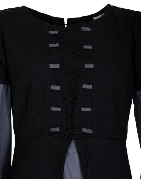 Robe médiévale en coton modèle...