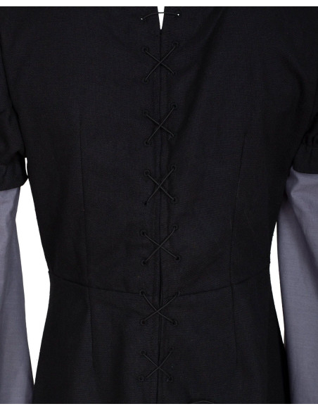 Robe médiévale en coton modèle...