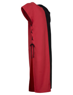 Tabard médiéval modèle Gilbert, couleur rouge-noir 2