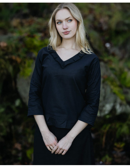 Blouse médiévale en coton modèle...