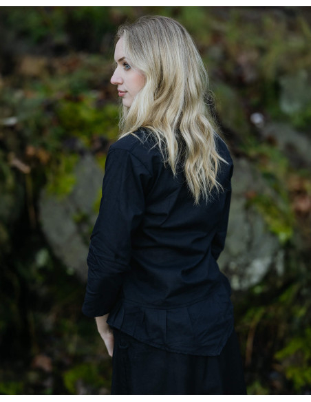 Blouse médiévale en coton modèle...