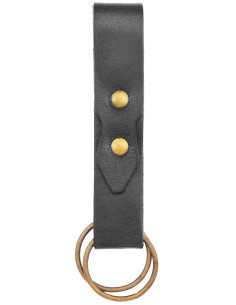 Ceinture médiévale en cuir noir pour jupes