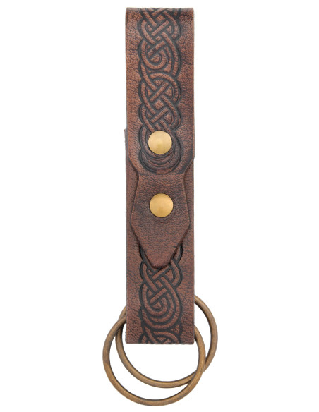 Agrafe de jupe médiéval en cuir...