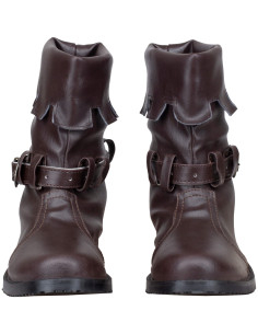 Bottes médiévales en cuir modèle Martín, couleur marron 2