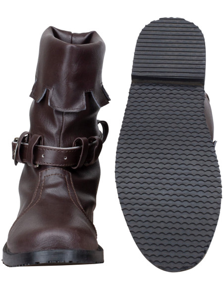 Bottes médiévales en cuir modèle...