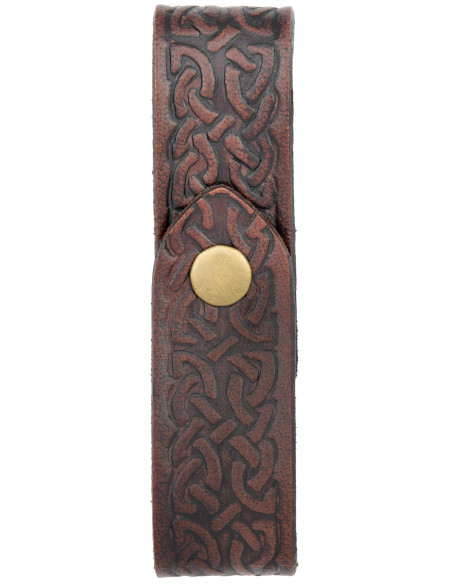 Tahalí médiéval en cuir pour jarres,...