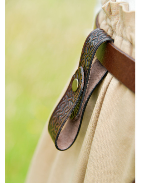 Tahalí médiéval en cuir pour jarres,...