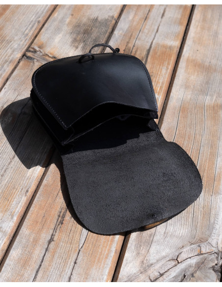 Sac à main médiéval double en cuir...