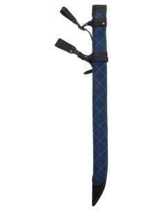 Étui en cuir pour épée modèle Dante, couleur bleue 2