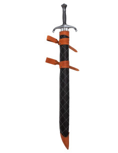 Étui en cuir pour épée modèle Dante, couleur noire 2