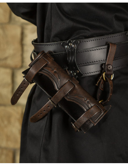 Étui médiéval en cuir pour épées...