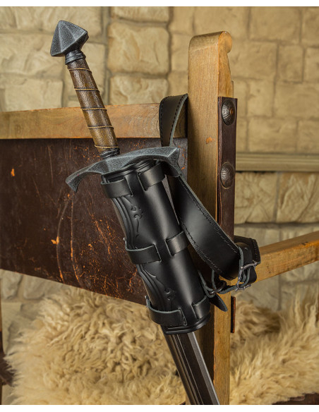 Tahalí médiéval en cuir pour épées...