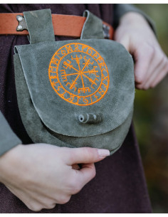 Sac à bandoulière viking en cuir modèle Ingmar, couleur...