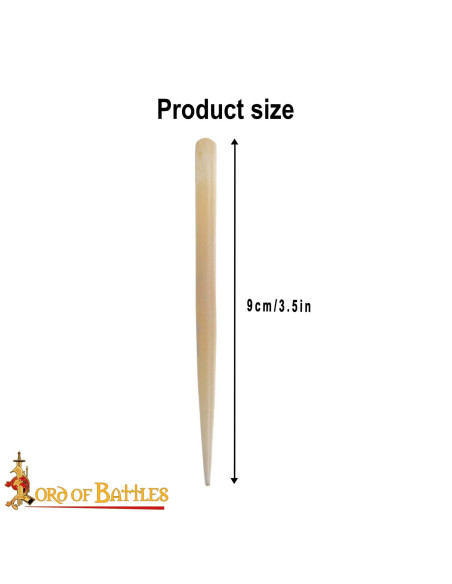 Jeu de 5 aiguilles en os sculptées à...