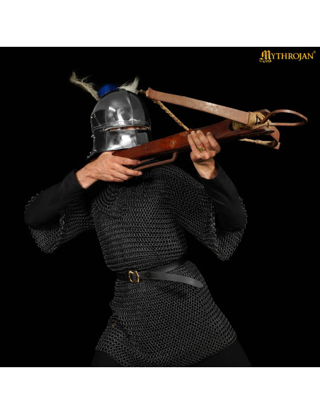 Cotte de mailles avec masque en acier...