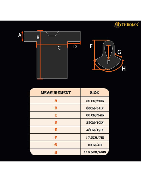 Cotte de mailles avec masque en acier...