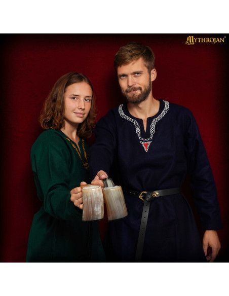 Set de 2 chopes en corne pour boire...