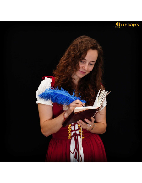 Journal médiéval à couverture en cuir...