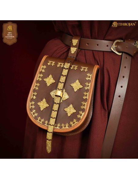 Sac à main viking en cuir pour...