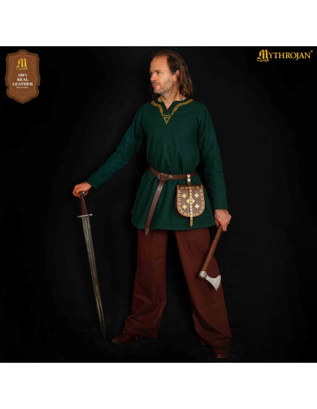 Sac à main viking en cuir pour...