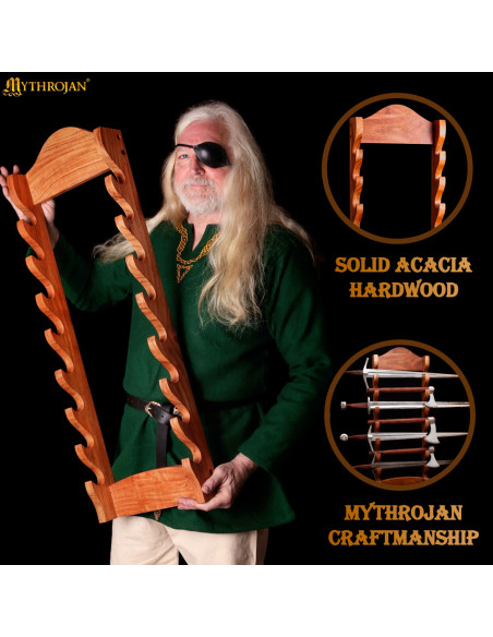 Support mural en bois pour accrocher...