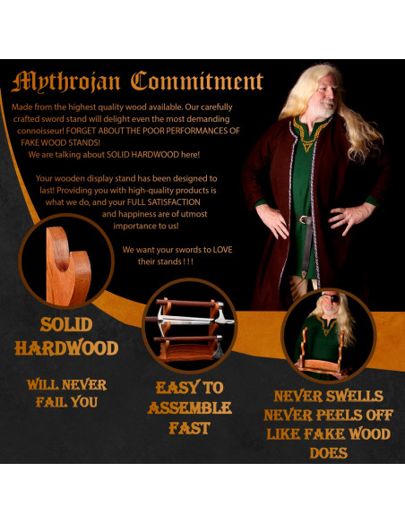 Support de bureau en bois pour...