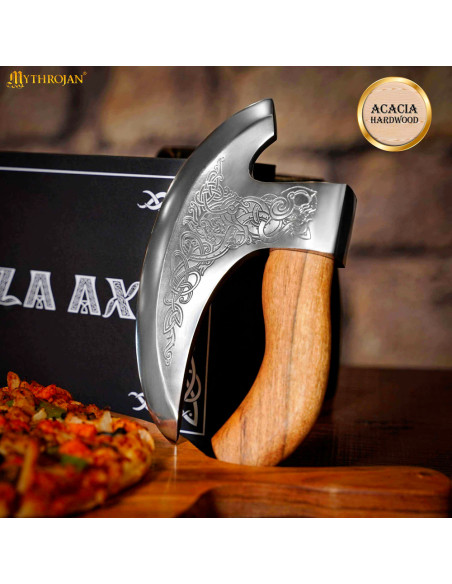 hache coupe-pizza viking