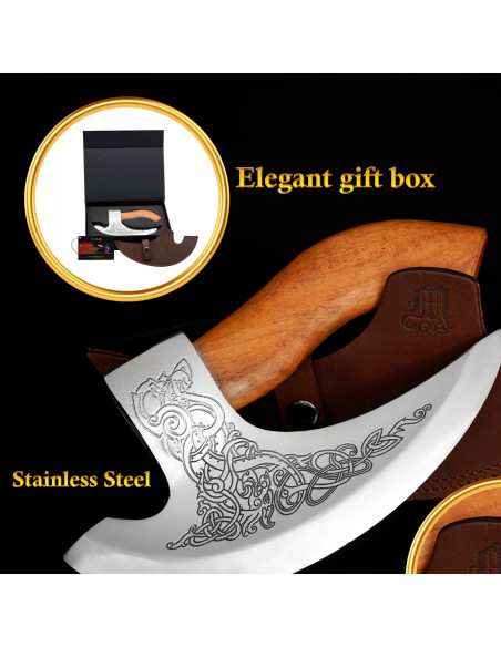 hache coupe-pizza viking