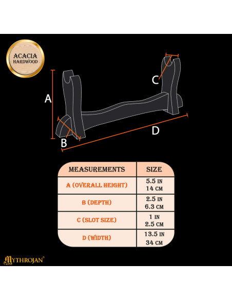 Support de bureau en bois pour...