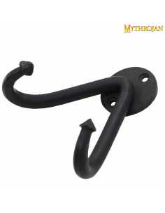 Support mural en acier pour épées, finition noircie 2