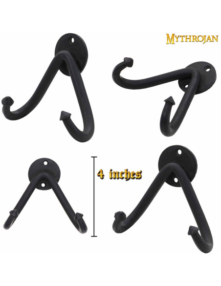 Support mural en acier pour épées,...