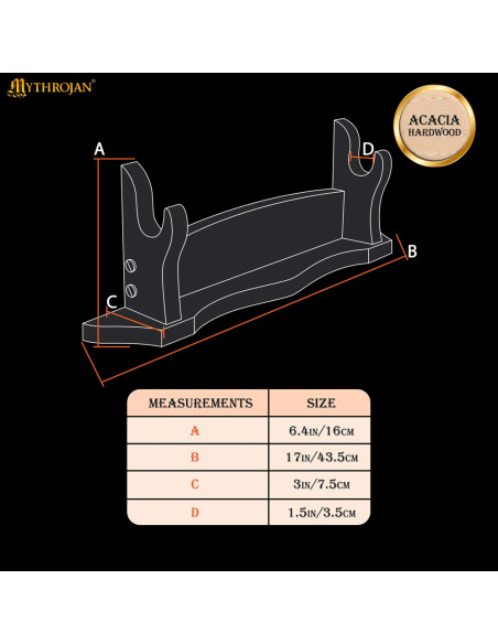 Support de table en bois naturel pour...