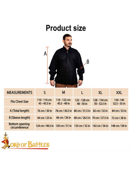 Chemise pirate classique ou...