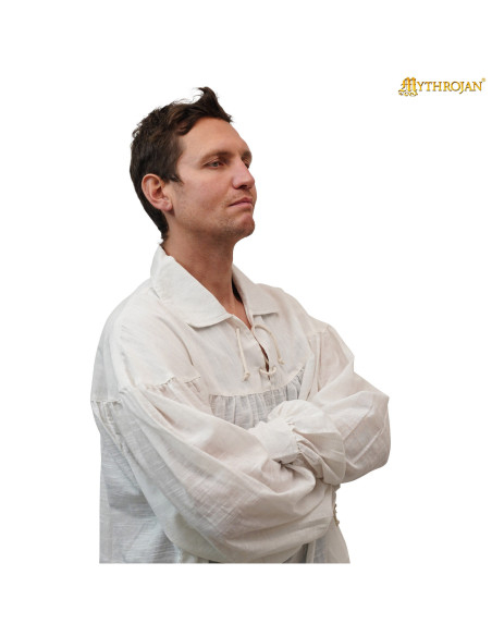 Chemise médiévale en coton modèle...