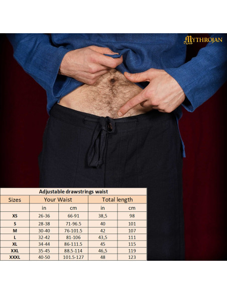 Pantalons vikings en coton modèle...