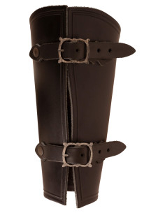 Bracelet d'archer médiéval pour femme modèle Artemis, marron 2