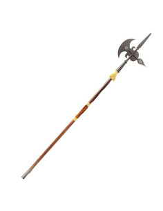 Hallebarde médiévale du 17ème siècle (205 cm.)