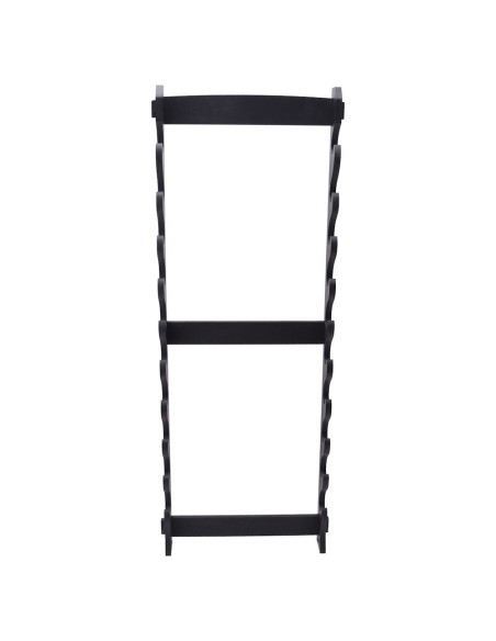 Support mural en bois pour 10 katanas