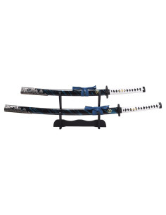 Set de katanas et wakizashis décoratifs non officiels Blu...