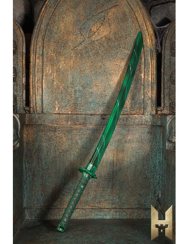 Katana Ryugan pour LARP modèle Émeraude