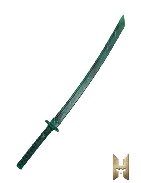 Katana Ryugan pour LARP modèle Émeraude