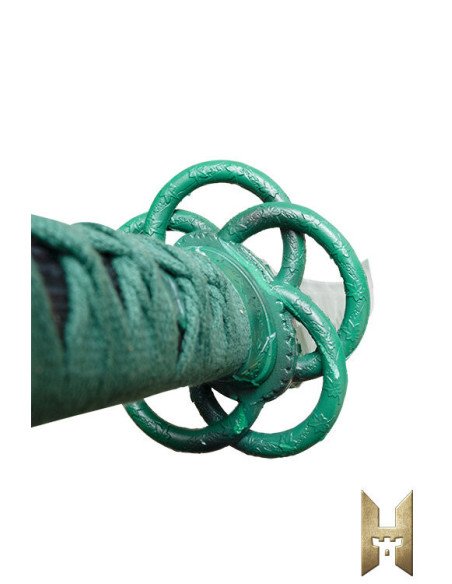 Katana Ryugan pour LARP modèle Émeraude