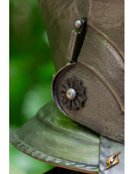 Casque Borgoñota avec visière en...