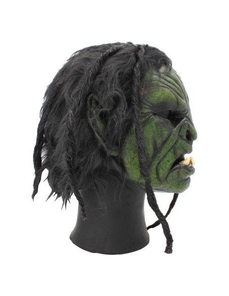 Masque d'orc avec cheveux